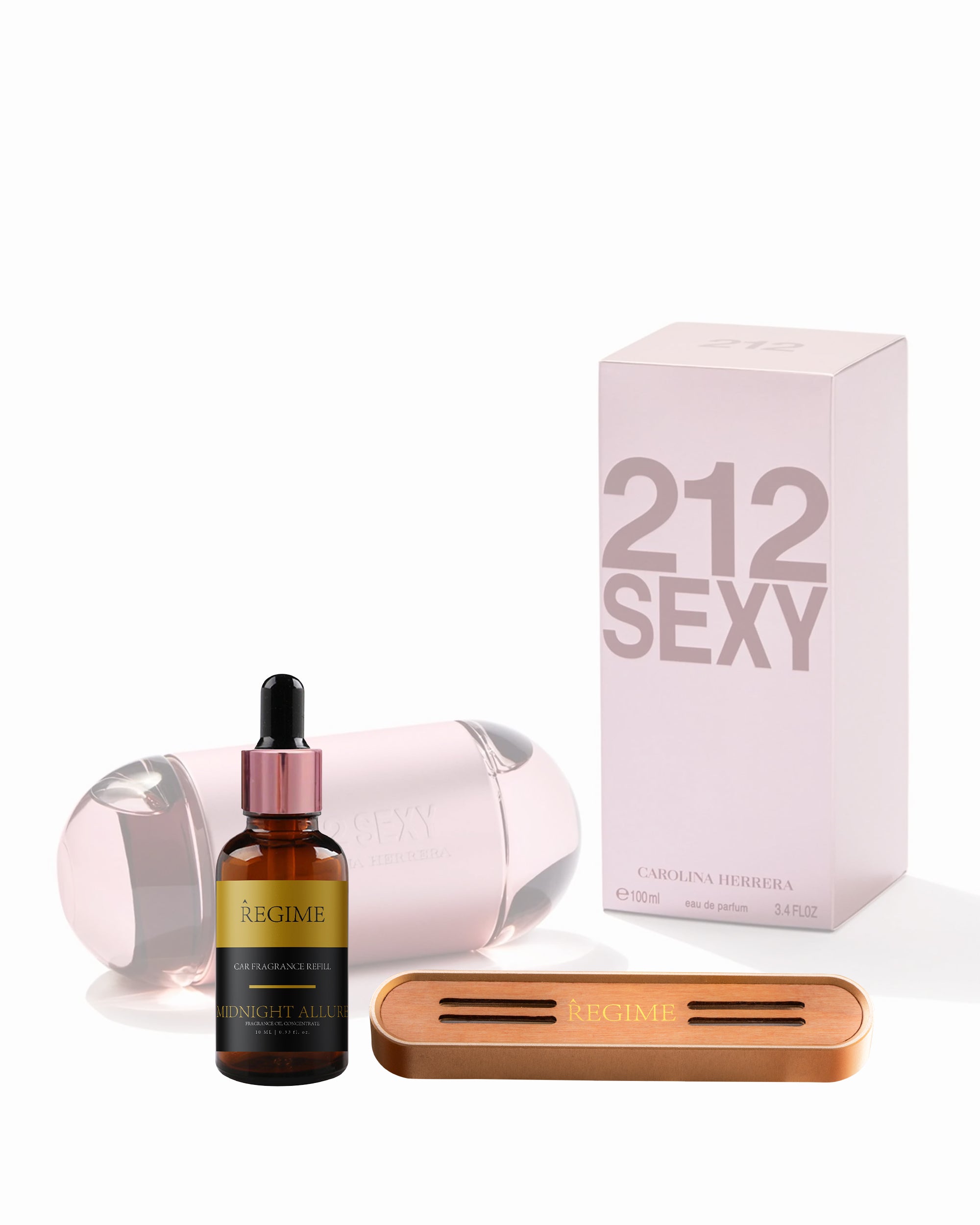 Midnight Allure Car Fragrance Vent Clip - Rose Gold
