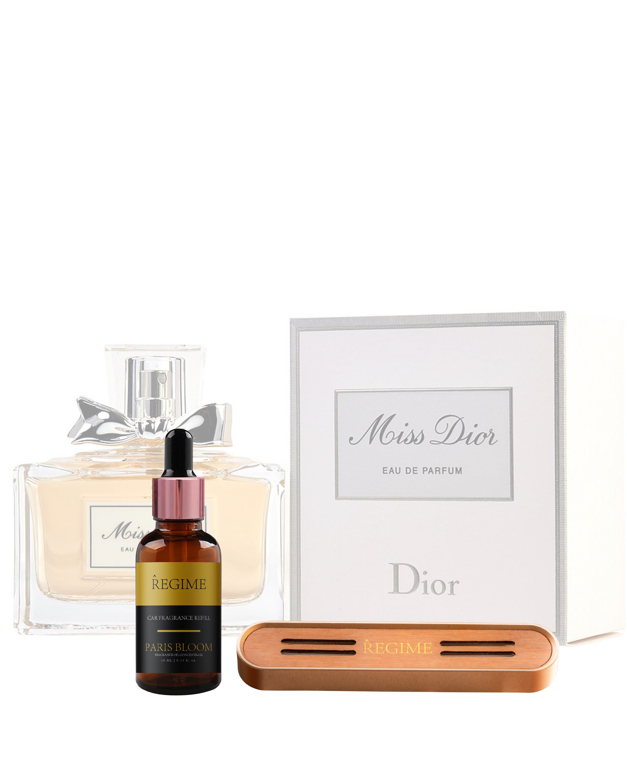 Paris Bloom Car Fragrance Vent Clip - Rose Gold